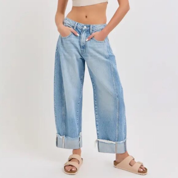 BARREL ME JEANS - Picture 1 of 4